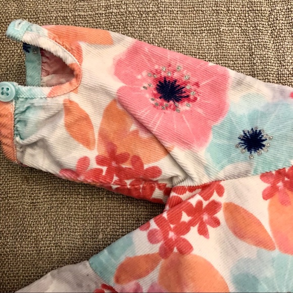 🐇 Gymboree Girls Pastel Floral Easter Dress Sz 18-24 Month EUC No wear - Picture 6 of 10